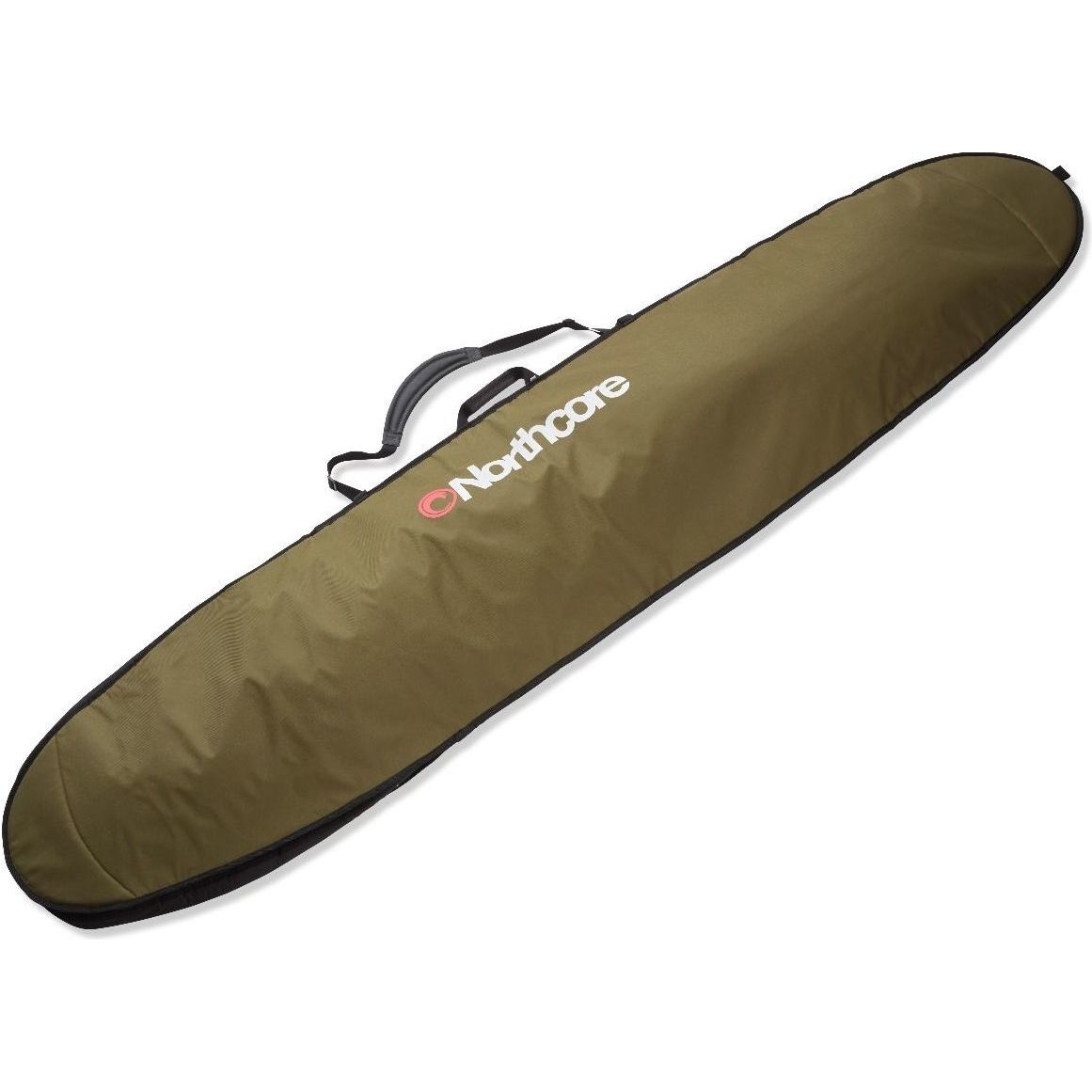 2026 Northcore Luftgekühlte 9'6 "Longboard Surfboard Tag / Reisetasche Noco33b - Olive